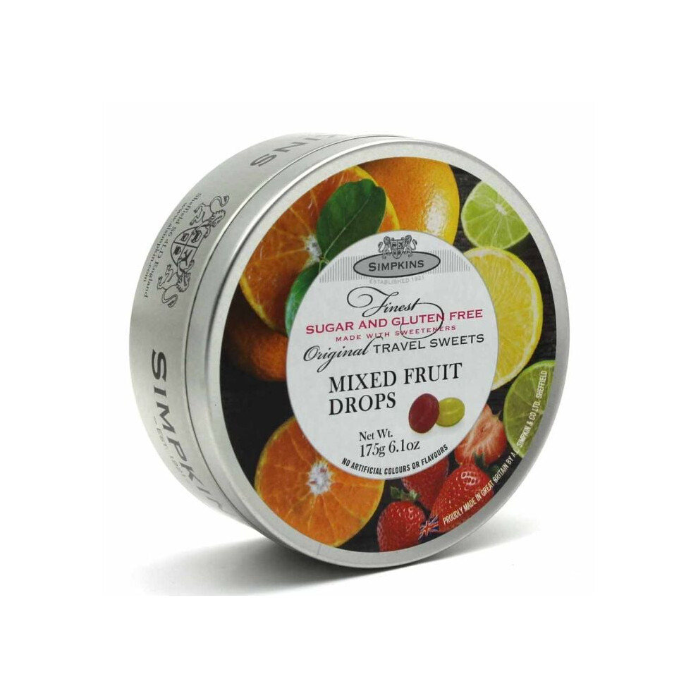 Simpkins Sugar Free & Gluten Free Mixed Fruit Drops 150G