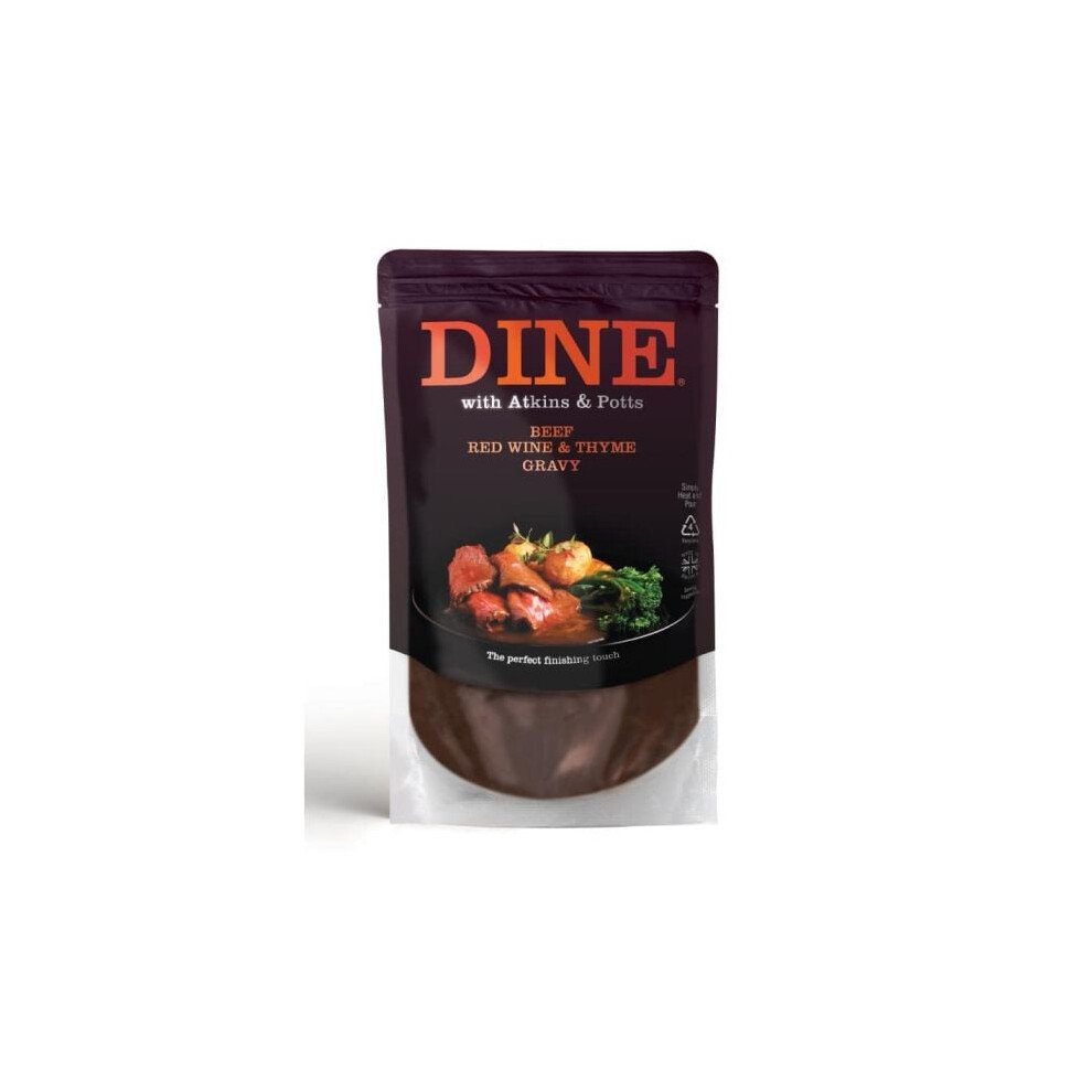 Atkins And Potts Beef Gravy With Wine And Thyme 350G Red