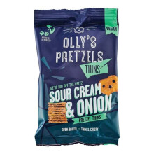 Olly's Vegan Sour Cream & Onion Pretzel Thins 35g
