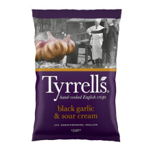 Tyrrells Black Garlic & Sour Cream Crisps 135g