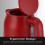Hamilton Beach Hamilton Beach, Electric Kettle, Ella, 1.7L, Matte Red, HBK3045MR 7