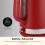 Hamilton Beach Hamilton Beach, Electric Kettle, Ella, 1.7L, Matte Red, HBK3045MR 8