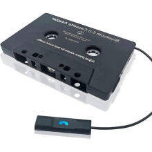 Bluetooth 5.0 Cassette to Aux Adapter for Car, Tape Audio Adapter, Hands-Free Call