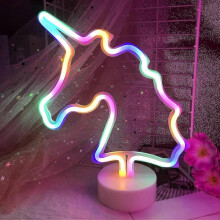 Unicorn LED Light Colorful Unicorn Light Neon Sign Battery or USB Operated Unicorn Lamps for Girls Bedroom Decor Unicorn