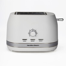 Hamilton Beach Toaster 2 Slice, Ella, 800W, Matte White, HBT1322MW