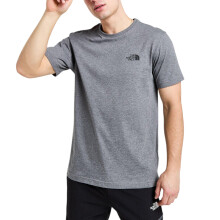 (Grey, M) The North Face T-Shirt Mens T Shirt Simple Dome Sports Cotton Casual Crew Neck
