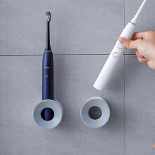2Pcs Electric Toothbrush Holder for Bathroom, Wall Mounted Bathroom Storage Organizer Caddy