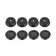 8 Pcs Solar Lights Replacement Top Solar Lantern Parts Led Solar Panel Lantern Lid Lights for Outdo