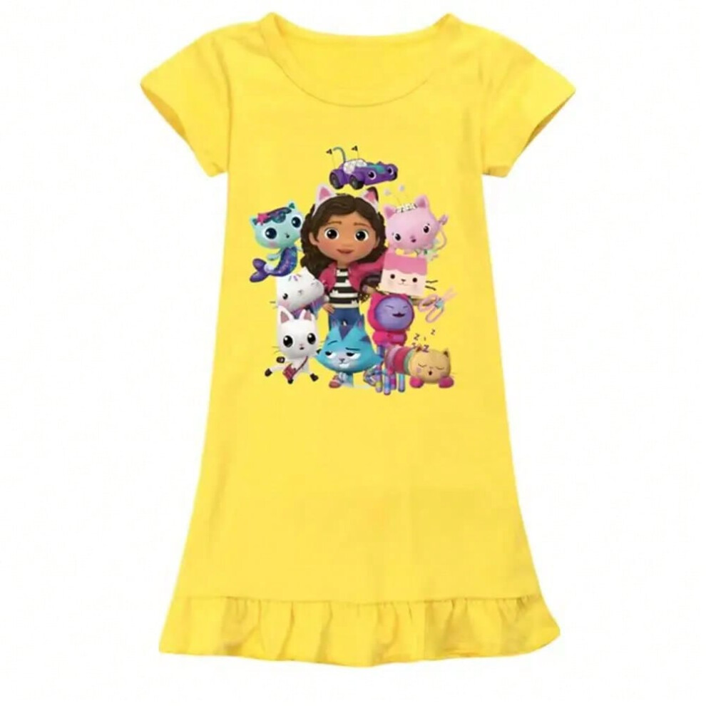 (colour 10, 160cm) Gabby Style Clothes Kids Summe Cartoon Sleepwear Baby Girls Gaby Chat Nightgowns Children Casual Dresses Toddler Girl Pajama-image-OPC-PHP27S7-NEW
