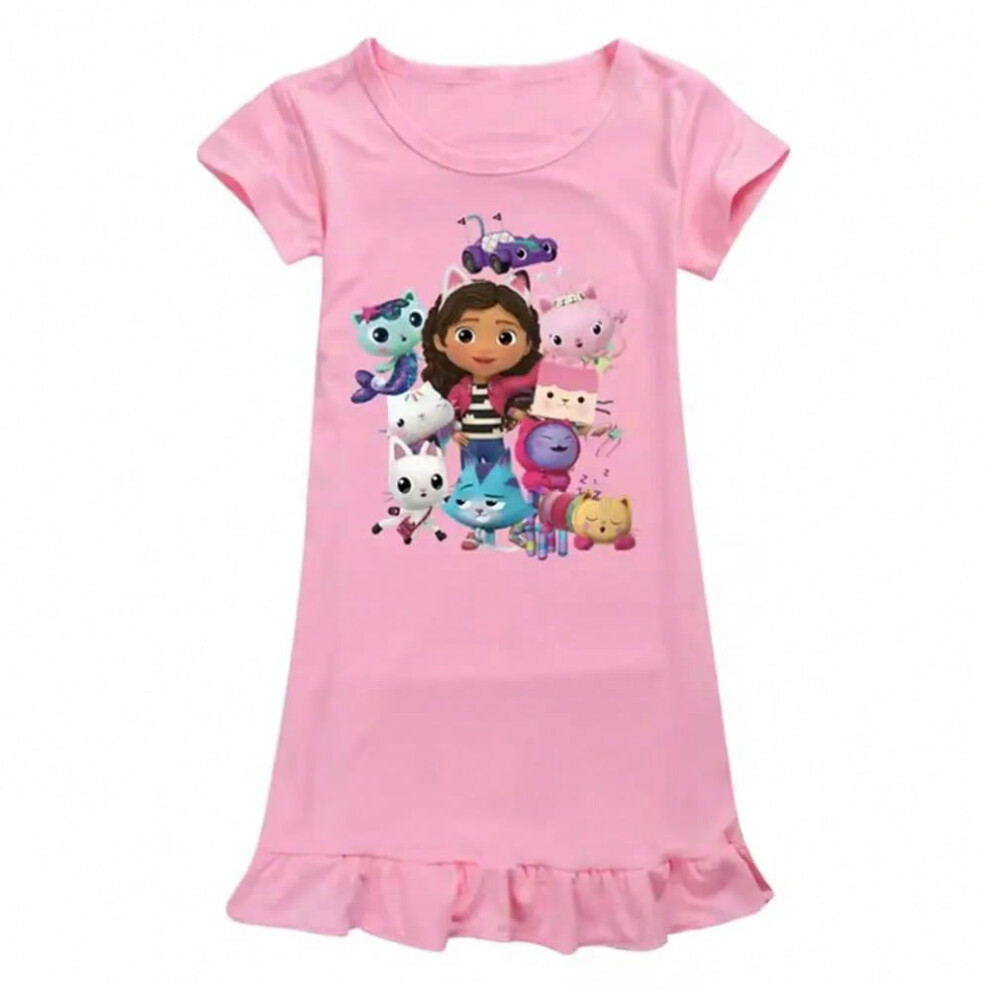 (colour 9, 150cm) Gabby Style Clothes Kids Summe Cartoon Sleepwear Baby Girls Gaby Chat Nightgowns Children Casual Dresses Toddler Girl Pajama-image-OPC-PHP27V2-NEW