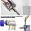 Rear Engine Cover + Filter + Pre-Filter Set Replacement for V7 V8 Vacuum Cleaner Vacuum Cleaner Acce 2