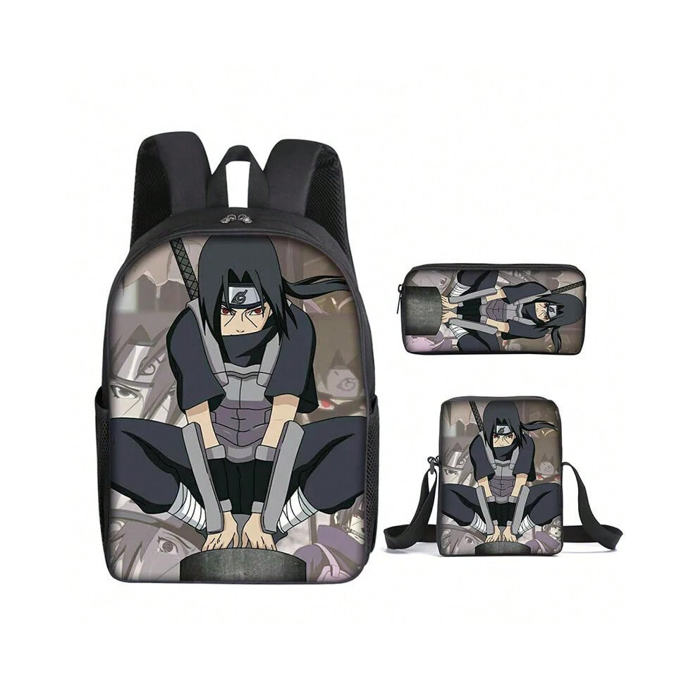 (28) School Children Anime Naruto Backpack for Boys Students 3 Pcs Set School Bag Shoulder Bag Pencil Case Naruto Uzumaki Travel-image-OPC-PHP29H7-NEW