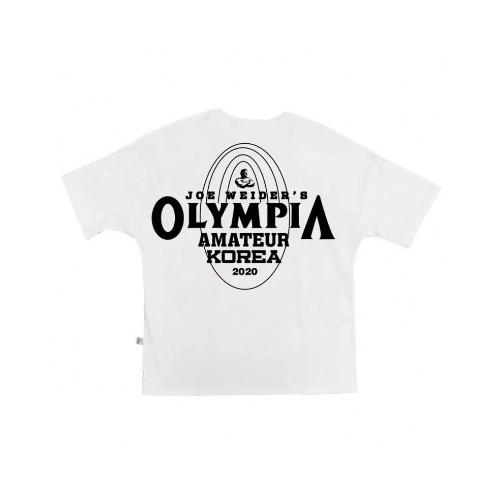 (M, 7) Orsay Training Fitness T-shirt Summer Men's Loose Cotton T Shirt OLYMPIA Tee Shirt Gym Tops Running Training Sports Short Sleeve