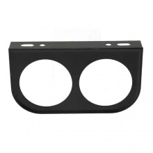 2 Hole Gauge Panel Gauge 2?1/16 Inch 52MM Universal Metal Car Meter Mount Instrument Panel Black