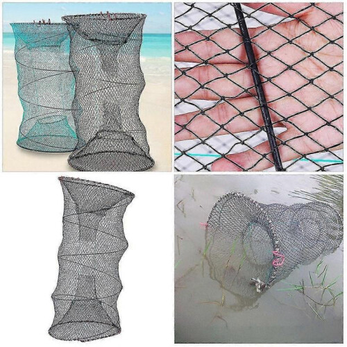 Crab Cage Shrimp Cage Round Folding Spring Cage Fishing Net 2