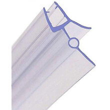 (As show, One size) Shower Seal Strip Bathroom Shower Screen Door Seal Fits 6mm Glass