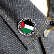 Free Palestine Brooch Palestine Flag Brooch Metal Alloy Badge Accessory