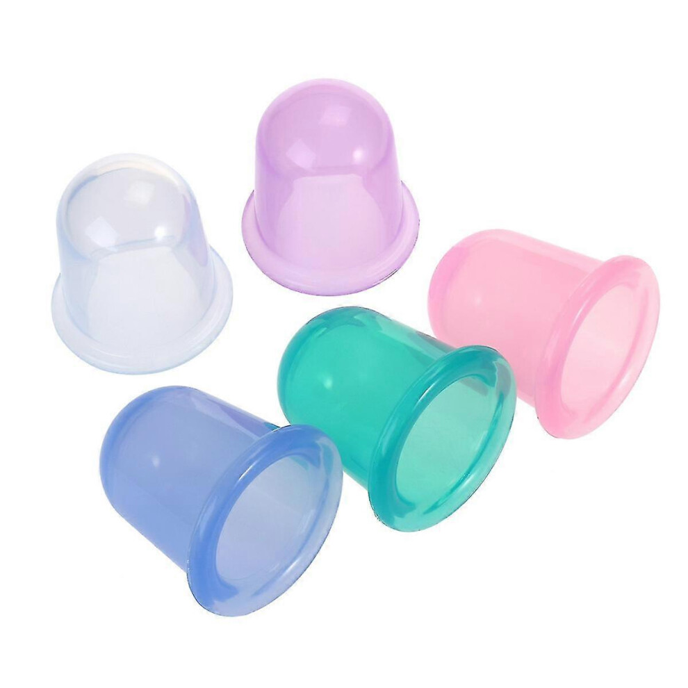 Furtalk (As Show, One Size) 5 Pcs Suction Cups Glass Glass Cupping Cup Suction Massage Cups Anti Cellulite Vacuum Cupping Cups