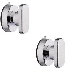 (2pcs, One size) Removable Strong Suction Cup Glass Door Handles Handle for Bathroom Shower Glass Window WC DIY