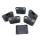 (As show, One size) 6Pcs Windsurfing Black Plastic 2-Hole Footstrap Insert Windsurf Board Footstrap Replacement Surfboa 4
