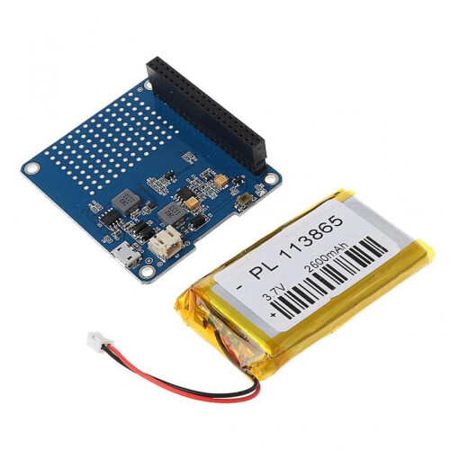 Raspberry Pi 4 Battery Pack UPS, RPI Pack Standard 2500mAh Lithium Battery 2