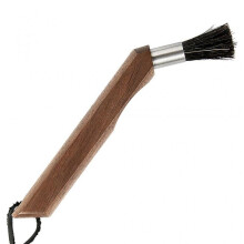 Espresso Machine Coffee Grinder Powder Cleaning Brush Natural Bristles Walnut Wo
