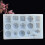 Embossed Flower Pattern Mold Aromatherapy Plaster Mold Silicone Pendant Mold 18