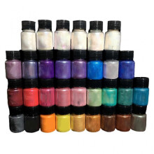 Pearl Powder Pigment 32 Colors Multipurpose DIY Arts and Crafts Additive