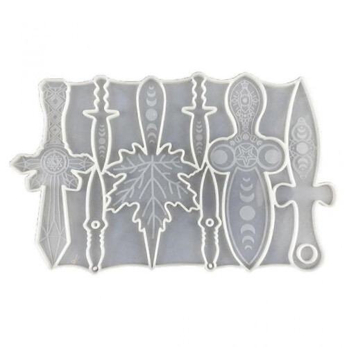 High Quality Dagger Resin Casting Sword Shape Molds Silicone Mold Epoxy