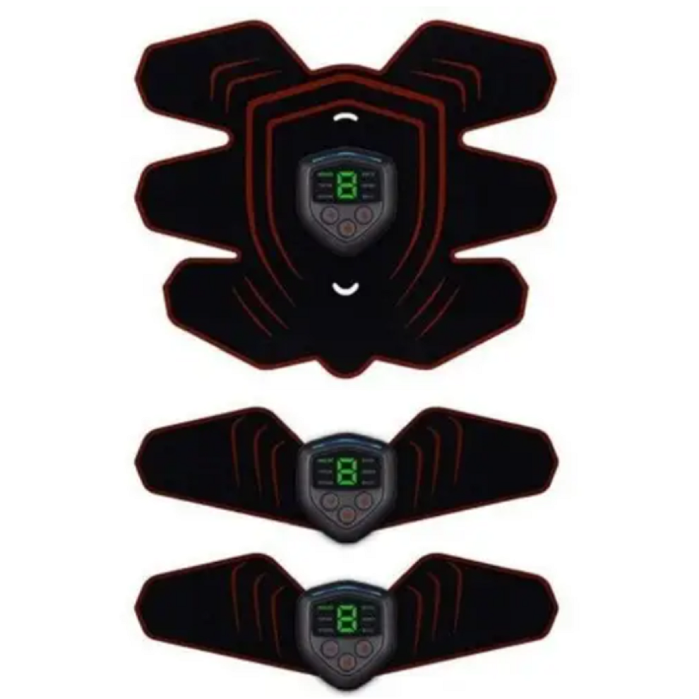 Abs Stimulator Muscle Toner Abdominal Toning Belt Ems Trainer Black Abdominal Machines-image-OPC-P8RYBSP-NEW