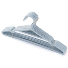 10pcs Portable Clothes Hangers Non-slip Hook Drying Rack for Suit Coat Closet
