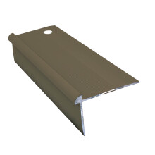 Bronze Stair Nosing 2.7m TVC 40x26mm Aluminium Edge Trim for 3mm LVT Flooring