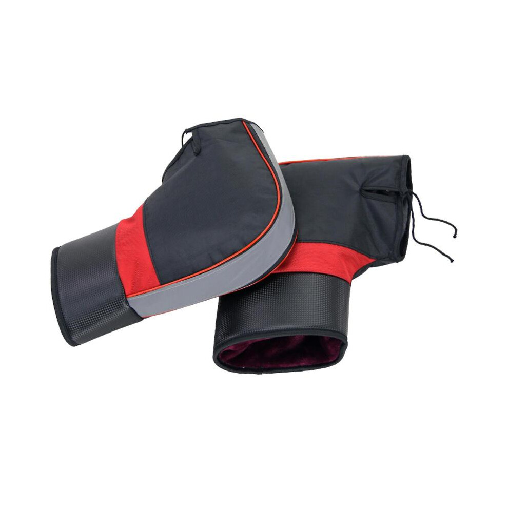 Motorbike Scooter Winter Cold Windproof Thick Warm Handlebar Gloves Gauntlets 2x