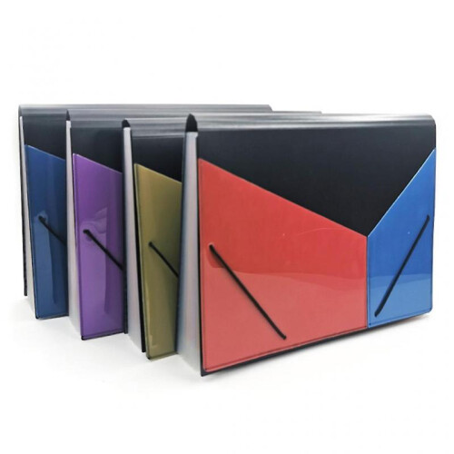A4 Expanding Multi-layer File Folder Document Organizer 13 Pockets Accordion Bag for Documents Office Supplies 1