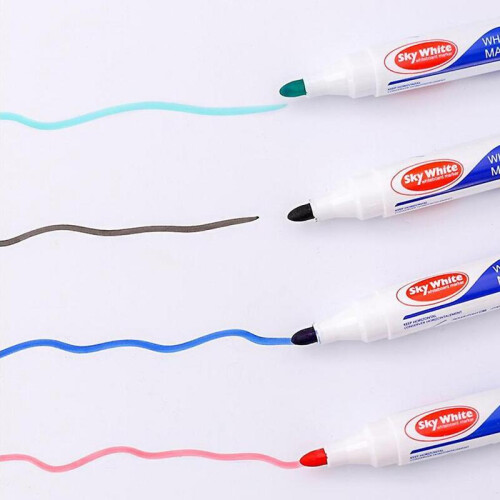 12Pcs Erasable Thick for Head Refillable Non Toxic Liquid Ink Whiteboard Marker 2