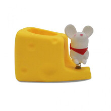 Cute Cheese Pen Organizer Holder for Students Home Office Room Desk Ornemants