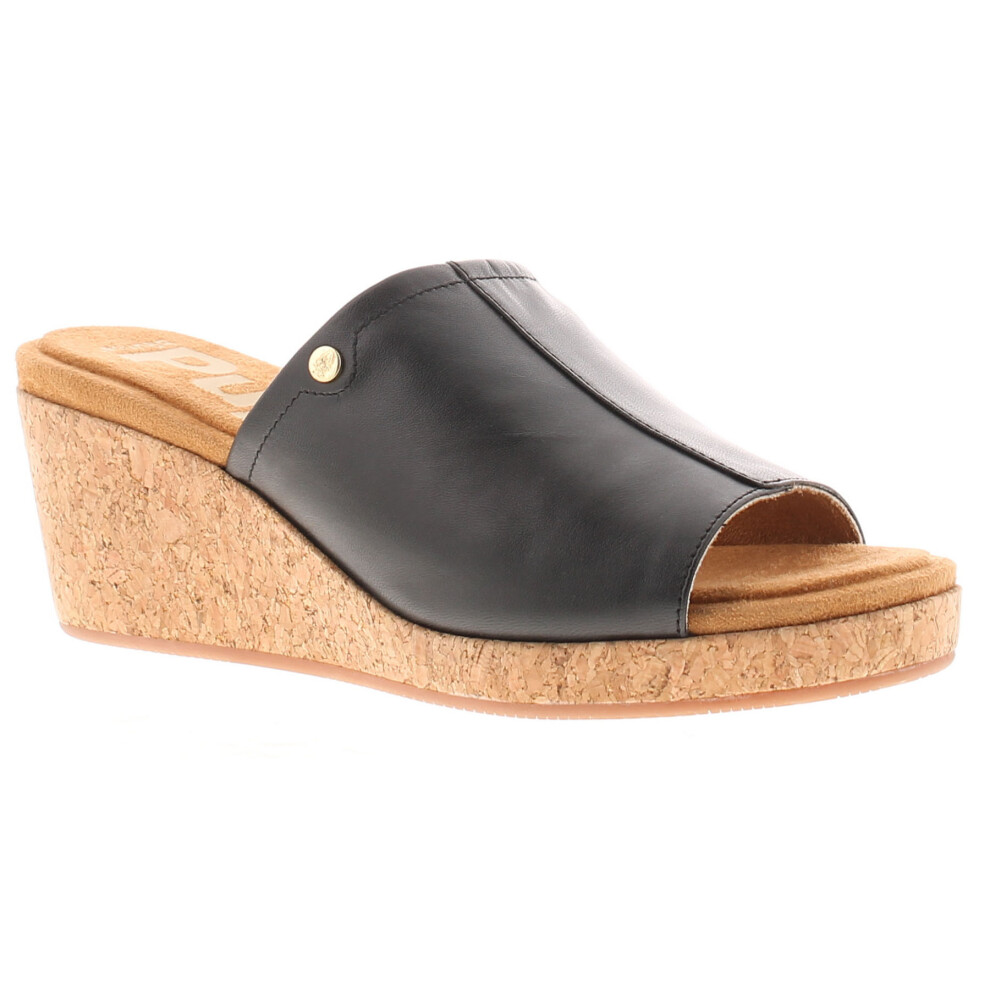 (Black, 4 (Adults')) Hush Puppies Willow Slide Women's Sandals UK Size