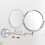 Dressing mirror, bathroom wall, folding magnifying glass, bathroom mirror.(Silver) 15