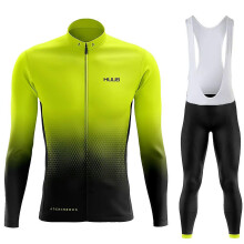 (L-wmchangxiu3-amarillo negro)Traje de ciclismo para mujer de alta calidad con tirantes: cómodo, absorbe