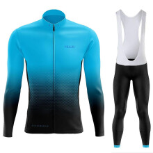 (4XL-wmchangxiu5-azul negro)Traje de ciclismo para mujer de alta calidad con tirantes: cómodo, absorbe