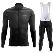 (L-wmchangxiu2-black)Traje de ciclismo para mujer de alta calidad con tirantes: cómodo, absorbe el sudor,