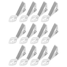 Table Cloth Holder Clips 12 Pack, Leaf Shape Picnic Tablecloth Clip Outdoor Heavy Duty Stainless St
