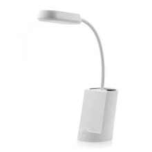 Table Lamp Sliding Eye Table Lamp, Dimmable Desk Lamp with USB Charging Port, 3 Color Modes, 3 Brightness Levels (White)