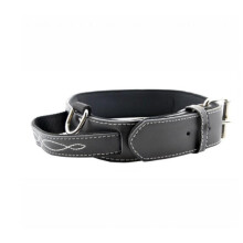 Dog Collar Fitted Powerful Dog Collar with Control Handle Thick Cushion Pet Dog Walking Collar Medium Large Dog Collar Collar Dog Collar (Black)