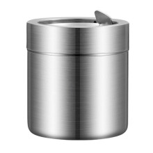 Tables, Trash Cans, Cars, Ashtrays, Mini Stainless Steel Tools, Windproof Cover (Silver)