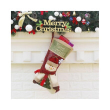 Christmas Ornament Decoration Snowman Merry Christmas Xmas Large Stocking Gift Bag Pendant