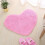 Kitchen Home Decor Heart Shape Non-slip Bath Mats Size 50*60cm Coffee 12