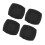 4pcs Jacquard Polyester Stretch Wedding Chair Seat Cover Black_l 7