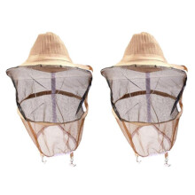 2x Beekeeping Garden Hat Mosquito Repellent Bee Veil Breathable Head Guard
