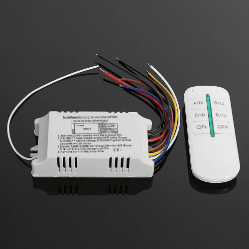 Way Digital Switch Wireless Remote Control Sleep AC180-240V 1